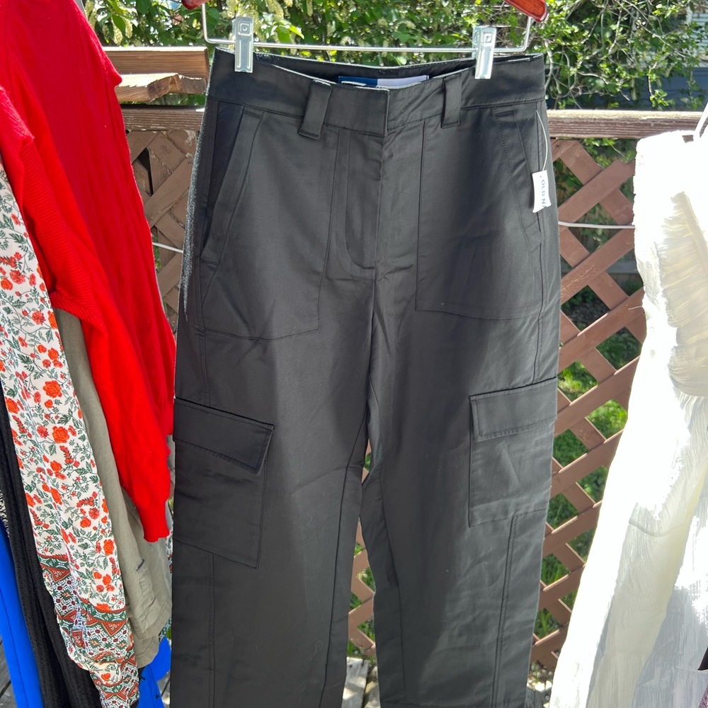 Old Navy Black Cargo Pants with Straight Leg